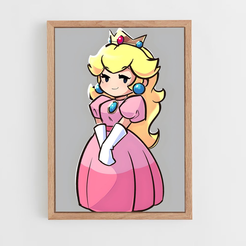 Poster Peach Power – affiche Mario (vue 4)